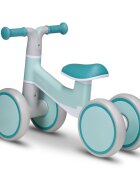 Lionelo Ride-On copii fara pedale Villy Verde turcoazde la 12-36 luniroti din spuma EVAsistem de blocare a directieiinaltimea scaunului de la sol 26 cm greutate maxima admisa 30 kg