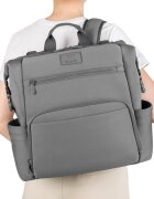 Lionelo Rucsac impermeabil Cube pentru mamici cu 12 compartimente Gri
