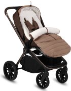 Lionelo Sac de iarna Oli Maro pentru carucior landou sau scaun auto 101x45 cm impermeabil rezistent pana la -20 grade extensibil