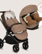 Lionelo Sac de iarna Oli Maro pentru carucior landou sau scaun auto 101x45 cm impermeabil rezistent pana la -20 grade extensibil
