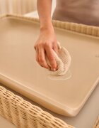 Lionelo Saltea de infasat Megs Bej moale utilizabil si fara husa impermeabila ergonomic 70x49 cm fara BPA Conform cu standardul EN71-3 0 luni+