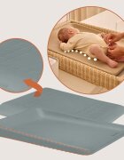 Lionelo Saltea de infasat Megs Gri moale impermeabila design ergonomic 70x49 cm fara BPA