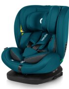 Lionelo Scaun auto Bastiaan i-Size 4 in 1 Protectie laterala Spatar inclinabil in 4 pozitii Tetiera reglabila in 7 pozitii Rotire 360 grade Top Tether 0-36 Kg 40-150 cm Isofix Conform ECE R12903 Albastru Indigo
