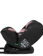 Lionelo Scaun auto Bastiaan i-Size 4 in 1 Protectie laterala Spatar inclinabil in 4 pozitii Tetiera reglabila in 7 pozitii Rotire 360 grade Top Tether 0-36 Kg 40-150 cm Isofix Conform ECE R12903 Roz deschis