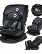 Lionelo Scaun auto Bastiaan RWF Gri i-Size pozitie de somn protectie laterala rotire 360 grade 0-36 kg cu isofix si centura Top Tether conform cu standardul european de securitate ECE R129