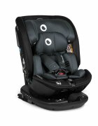 Lionelo Scaun auto Bastiaan RWF Gri i-Size pozitie de somn protectie laterala rotire 360 grade 0-36 kg cu isofix si centura Top Tether conform cu standardul european de securitate ECE R129