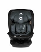 Lionelo Scaun auto Bastiaan RWF Gri i-Size pozitie de somn protectie laterala rotire 360 grade 0-36 kg cu isofix si centura Top Tether conform cu standardul european de securitate ECE R129