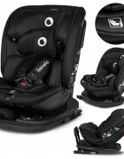 Lionelo Scaun auto Bastiaan RWF Negru i-Size pozitie de somn protectie laterala rotire 360 grade 0-36 kg cu isofix si centura Top Tether conform cu standardul european de securitate ECE R129