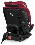 Lionelo Scaun auto Bastiaan RWF Rosu i-Size pozitie de somn protectie laterala rotire 360 grade 0-36 kg cu isofix si centura Top Tether conform cu standardul european de securitate ECE R129