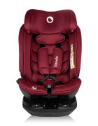 Lionelo Scaun auto Bastiaan RWF Rosu i-Size pozitie de somn protectie laterala rotire 360 grade 0-36 kg cu isofix si centura Top Tether conform cu standardul european de securitate ECE R129
