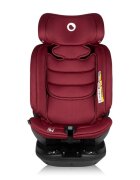 Lionelo Scaun auto Bastiaan RWF Rosu i-Size pozitie de somn protectie laterala rotire 360 grade 0-36 kg cu isofix si centura Top Tether conform cu standardul european de securitate ECE R129