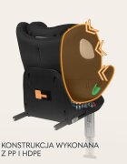 Lionelo Scaun auto Braam Air i-Size 0-36 kg 40-150 cm cu isofix gri