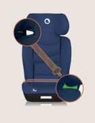 Lionelo Scaun auto i-Size Neal Albastru spatar reglabil in 4 pozitii tetiera in 10 pozitii suport sticla inclus 15-36 Kg 100-150 cm cu isofix conform ECE R129