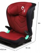 Lionelo Scaun auto i-Size Neal cu isofix 15-36 kg Red Burgundy