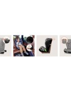 Lionelo Scaun auto i-Size Neal Gri spatar reglabil in 4 pozitii tetiera in 10 pozitii suport sticla inclus 15-36 Kg 100-150 cm cu isofix conform ECE R129