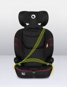 Lionelo Scaun auto Levi Negru i-Size universal instalare FWF cu tetiera reglabila in 10 pozitii spatar detasabil 76-150 cm conform cu R129