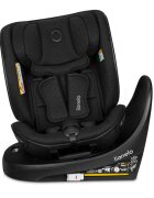 Lionelo Scaun auto Moxie Next I-Size negru 40-105 cm cu tetiera reglabila pe 8 trepte inclinare spatar in 5 pozitii si husa detasabila Conform cu R129