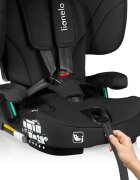 Lionelo Scaun auto Nelly Negru pliabil i-Size 76-150 cm tetiera reglabila in 15 pozitii spatar reglabil in 4 pozitii sisteme Isofix si Top Tether conform cu ECE R129