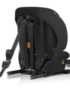 Lionelo Scaun auto pentru copii Billy GriNegru i-Size 76-150 cm isofix + top tether tetiera reglabila testat la impact conform cu R129