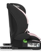 Lionelo Scaun auto pentru copii Billy Roz i-Size 76-150 cm isofix + top tether tetiera reglabila testat la impact conform cu R129