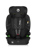 Lionelo Scaun auto pentru copii Levi Fix Negru i-Size 76-150 cm 123 isofix + Top Tether tetiera reglabila testat la impact conform cu R129