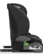 Lionelo Scaun auto pentru copii Levi Fix NegruGri i-Size 76-150 cm 123 isofix + Top Tether tetiera reglabila testat la impact conform cu R129