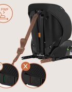 Lionelo Scaun auto pentru copii Levi Fix NegruGri i-Size 76-150 cm 123 isofix + Top Tether tetiera reglabila testat la impact conform cu R129