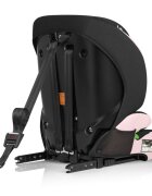 Lionelo Scaun auto pentru copii Levi Fix Roz i-Size 76-150 cm 123 isofix + Top Tether tetiera reglabila testat la impact conform cu R129