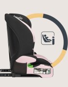 Lionelo Scaun auto pentru copii Levi Fix Roz i-Size 76-150 cm 123 isofix + Top Tether tetiera reglabila testat la impact conform cu R129