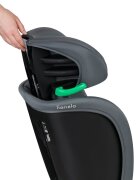 Lionelo Scaun auto pliabil Orin Gri Grafit i-Size 100-150 cm tetiera reglabila in 14 pozitii spatar in 4 pozitii isofix+Top Tether sezut ergonomic husa transport suport sticla