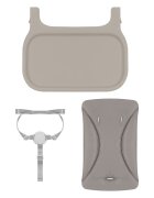 Lionelo Scaun de masa Beny Bej cu suport pentru picioare tavita ajustabila in 2 pozitii insertie moale centuri in 3 puncte sustine 15 kg 6 luni+