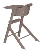 Lionelo Scaun de masa Beny Taupe cu suport pentru picioare tavita ajustabila in 2 pozitii insertie moale centuri in 3 puncte sustine 15 kg 6 luni+