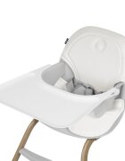 Lionelo Scaun de masa Dalia Gri 2 in 1 transformabil cu 2 suporturi pentru picioare tavita detasabila sustine 60 kg 6 luni+ conform cu EN14988