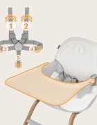 Lionelo Scaun de masa Dalia Gri 2 in 1 transformabil cu 2 suporturi pentru picioare tavita detasabila sustine 60 kg 6 luni+ conform cu EN14988