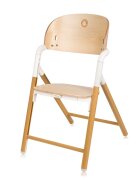 Lionelo Scaun de masa multifunctional Celia din lemn de fag 6 luni- adult reglabil pe inaltime husa impermeabila tavita silicon suport de picioare reglabil greutate maxima 90 Kg AlbNatural