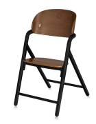 Lionelo Scaun de masa multifunctional Celia din lemn de fag 6 luni- adult reglabil pe inaltime husa impermeabila tavita silicon suport de picioare reglabil greutate maxima 90 Kg Negru