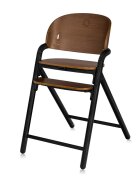 Lionelo Scaun de masa multifunctional Celia din lemn de fag 6 luni- adult reglabil pe inaltime husa impermeabila tavita silicon suport de picioare reglabil greutate maxima 90 Kg Negru