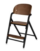 Lionelo Scaun de masa multifunctional Celia din lemn de fag 6 luni- adult reglabil pe inaltime husa impermeabila tavita silicon suport de picioare reglabil greutate maxima 90 Kg Negru