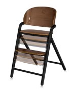 Lionelo Scaun de masa multifunctional Celia din lemn de fag 6 luni- adult reglabil pe inaltime husa impermeabila tavita silicon suport de picioare reglabil greutate maxima 90 Kg Negru