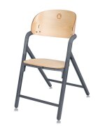 Lionelo Scaun de masa multifunctional Celia din lemn de fag 6 luni- adult reglabil pe inaltime spatar lat sezut ergonomic tavita silicon suport de picioare reglabil greutate maxima 90 Kg Gri