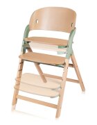 Lionelo Scaun de masa multifunctional Megan din lemn de fag 6 luni- adult reglabil pe inaltime husa impermeabila tavita silicon suport de picioare reglabil greutate maxima 110 Kg Verde