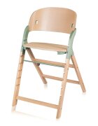 Lionelo Scaun de masa multifunctional Megan din lemn de fag 6 luni- adult reglabil pe inaltime husa impermeabila tavita silicon suport de picioare reglabil greutate maxima 110 Kg Verde
