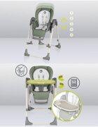 Lionelo Scaun de masa si balansoar 2 in 1 Laurice transformabil 0 luni+ Verde