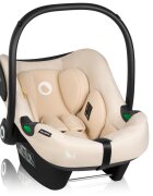 Lionelo Scoica auto i-Size Astrid Bej 0-13 kg 40-87 cm cu salteluta testat ADAC conform cu standardul european de securitate R129