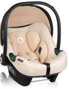 Lionelo Scoica auto i-Size Astrid Bej 0-13 kg 40-87 cm cu salteluta testat ADAC conform cu standardul european de securitate R129