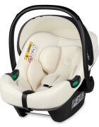 Lionelo Scoica auto i-Size Astrid Crem 0-13 kg 40-87 cm cu salteluta testat ADAC conform cu standardul european de securitate R129
