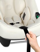 Lionelo Scoica auto i-Size Astrid Crem 0-13 kg 40-87 cm cu salteluta testat ADAC conform cu standardul european de securitate R129