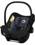 Lionelo Scoica auto i-Size Astrid NegruGri 0-13 kg 40-87 cm cu salteluta testat ADAC conform cu standardul european de securitate R129