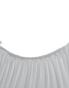 Lionelo Set 2 cearceafuri cu elastic AlbGri 70x28 cm pentru landouri si patutul co-sleeper Malin din bambus