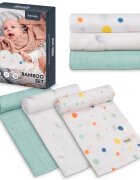 Lionelo Set 3 museline Dot din bambus 70x70 cm Multicolor